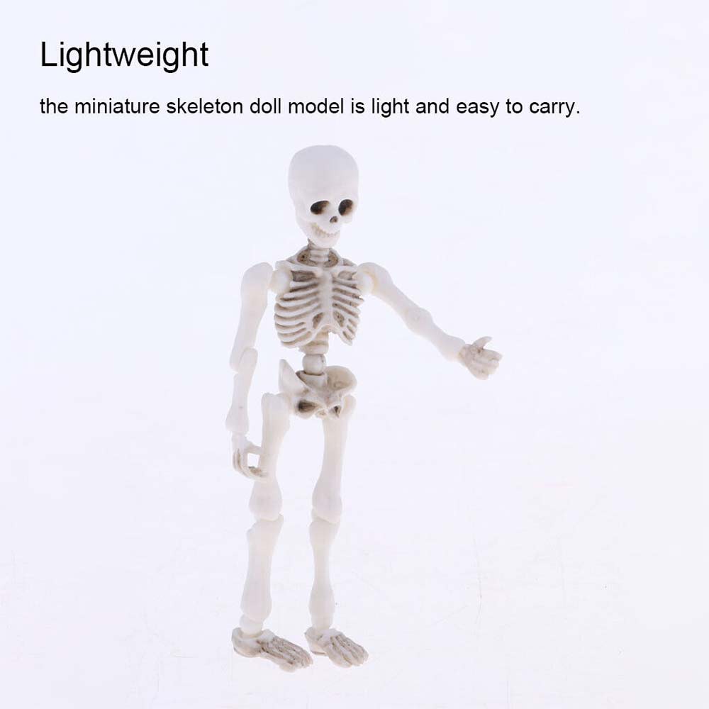 Mini Pose Skeleton Doll Dog Animal Skeleton Bones Halloween Figure Decorations