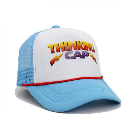 Hot Baseball Cap Sunscreen Sunshade Cap Hit Color Letter Printed Thinking Cap
