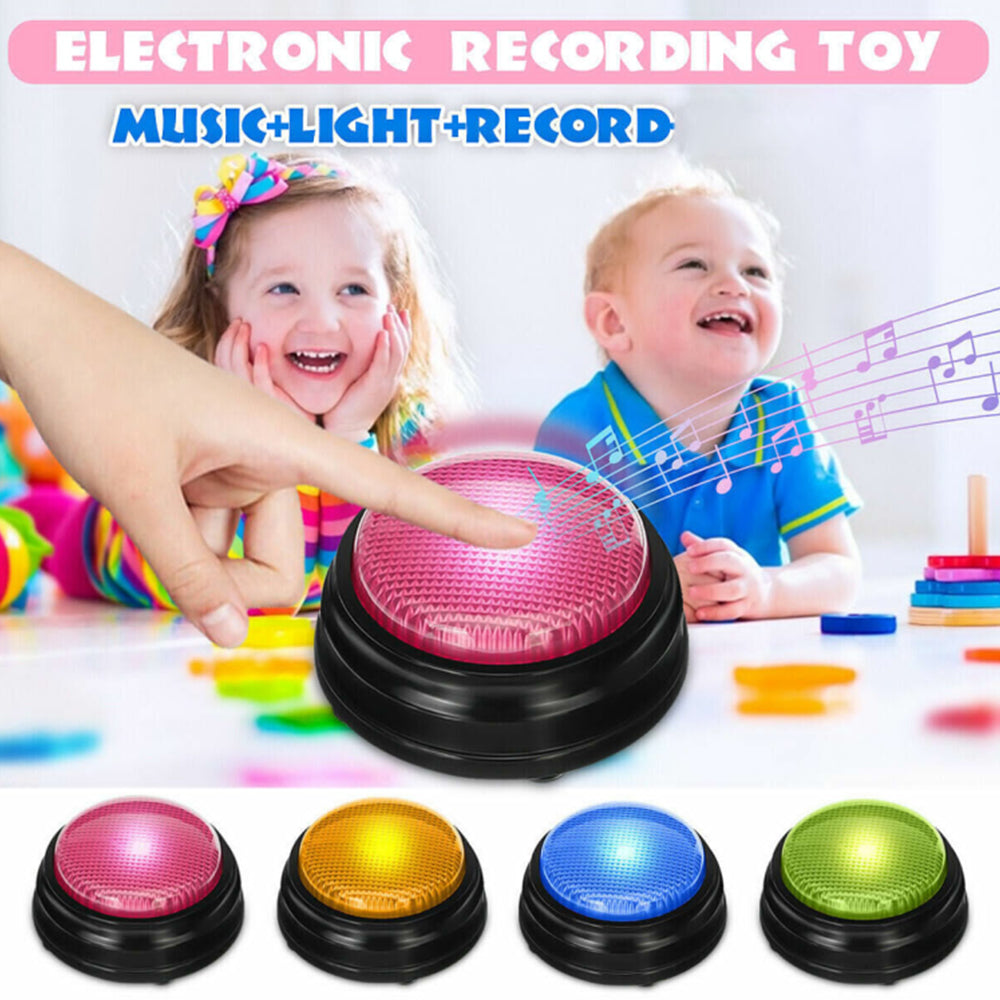 4X Pet Starter Recordable Talking Speaking Button Dog Training Communication Toy