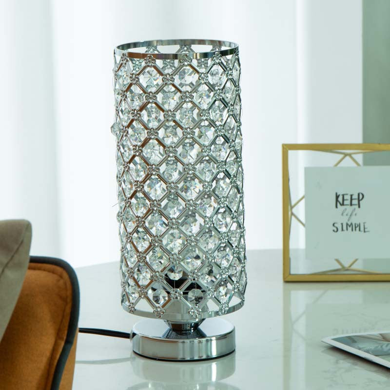 Crystal Bedroom Nightstand Light Bedside Table Lamp Home Decor Desktop Lamp