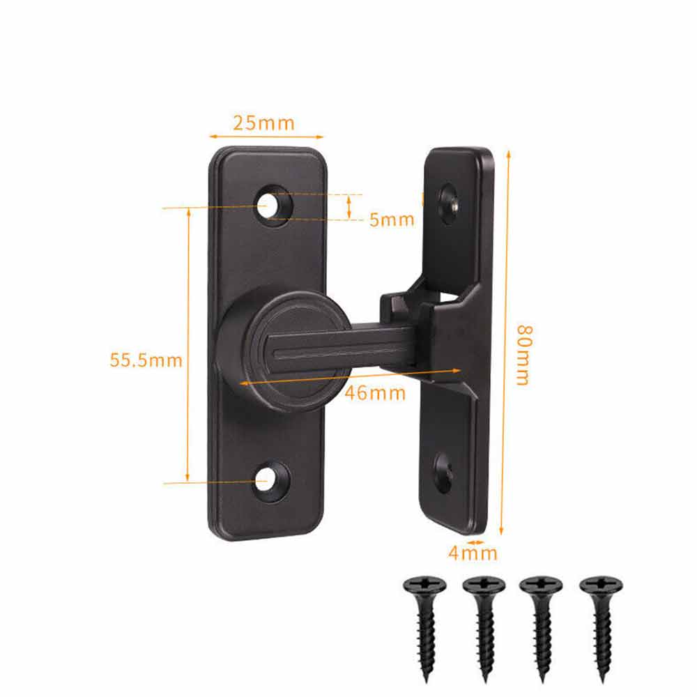 Barn Door Lock Heavy Duty Sliding Barn Door Latch Lock 90 Degree Gate Latch