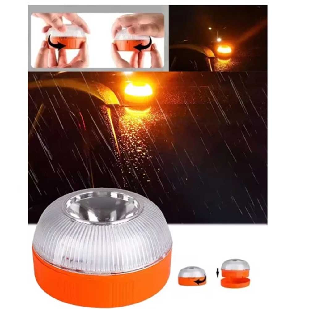 V16 Magnetic Induction Car Emergency Beacon Light - Portable Strobe Flashing