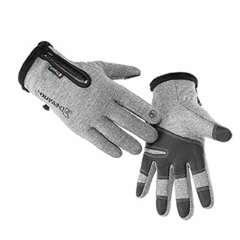 Thermal Winter Gloves Waterproof Touch Screen Thermal Windproof Warm Zipper