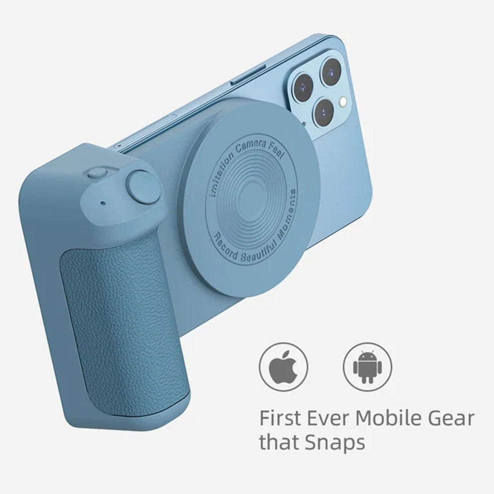 Bluetooth Phone Camera Shutter Hand Grip Magnetic Holder for Iphone Android