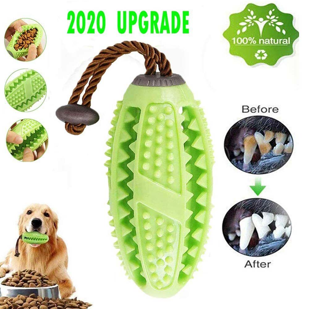 Dog Treat Balls Interactive Toothbrush Chew Toys Cleaning Food Dispenser Feeder