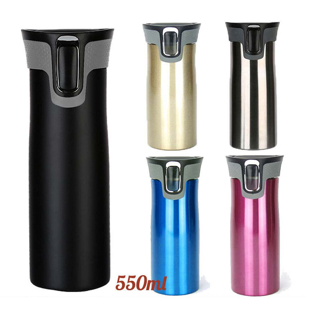 550ML Stainless Steel Water Bottle Travel Mug Portable Coffee Cup Thermal Bottle
