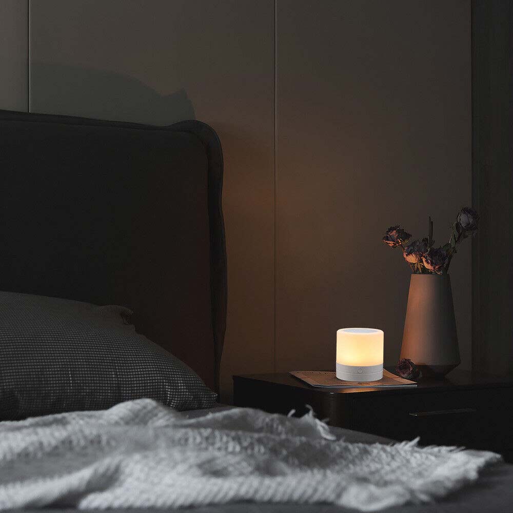 Touch Night Light USB Rechargeable LED Bedside Table Lighting Lamp Dimmable Gift