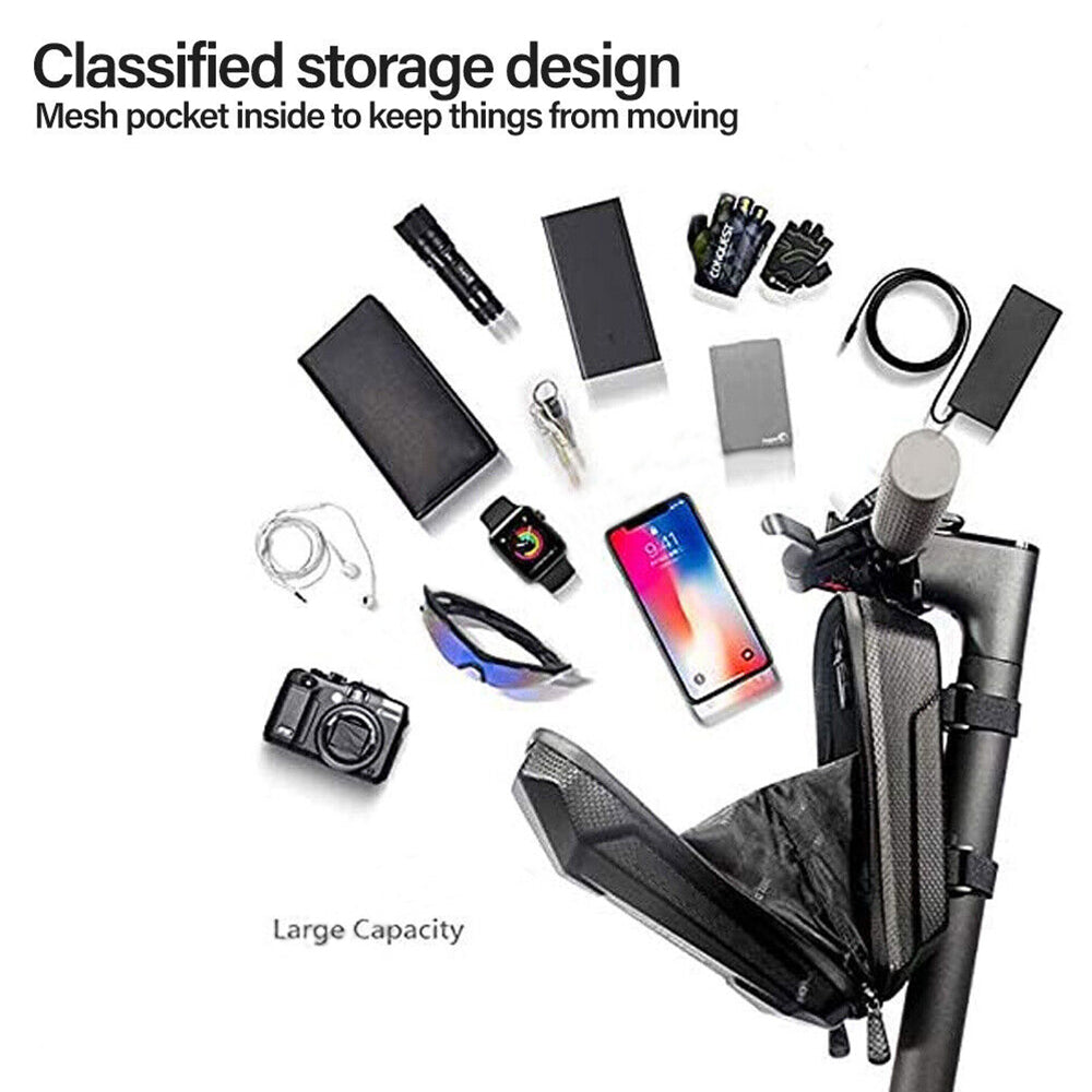 4L Large Electric Scooter Bag Hard Shell Pouch Front Storage Xiaomi Waterproof
