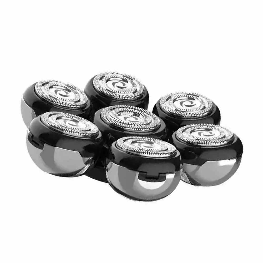 Mens 7 Blade Razor Replacement Shaving Heads Floating Washable Electric 7D Shave