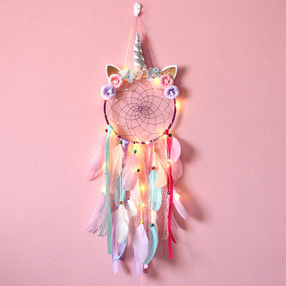 Dream Catcher with Feather Caught Dreams Wall Hanging Ornament Home Decor