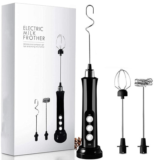 Electric Milk Frother Egg Whisk Beater Foamer Maker Coffee Drink Mixer