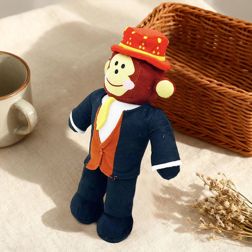 Steal A Brainrot Monkey Plush Toy Funny Cartoon Stuffed Animal Doll Plush for Play & Display