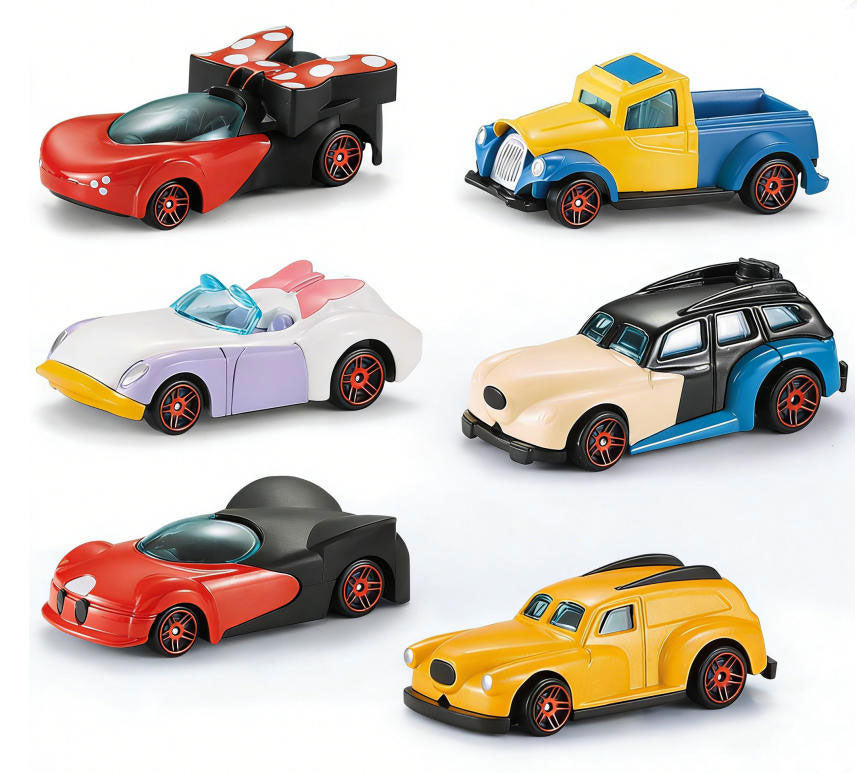 6pcs Hot Wheels Cute Alloy Car Sliding Racing Metal Toy Gift