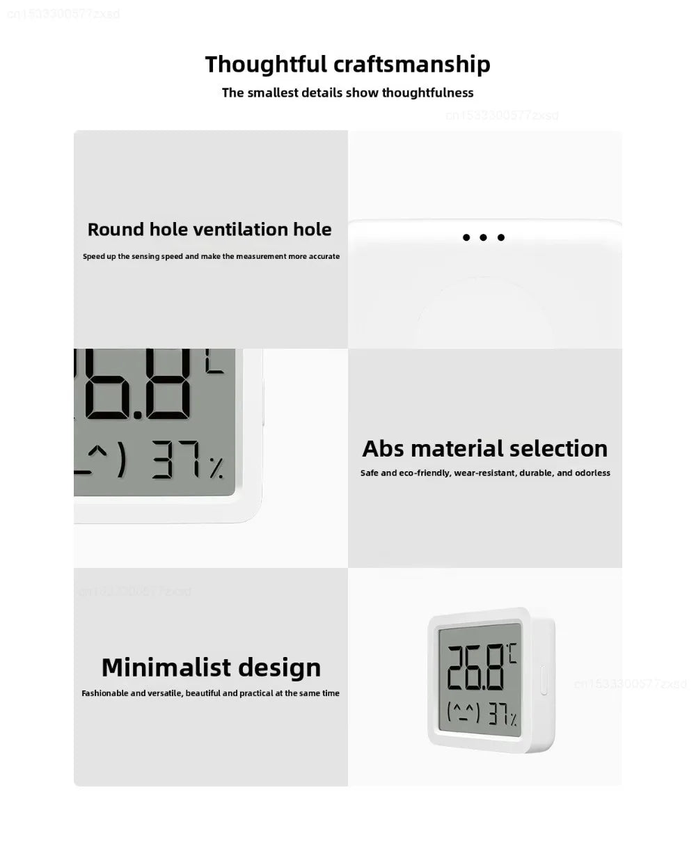 Xiaomi Mijia Bluetooth Temperature Hygrometer – Smart LCD Clock Monitor for Indoor