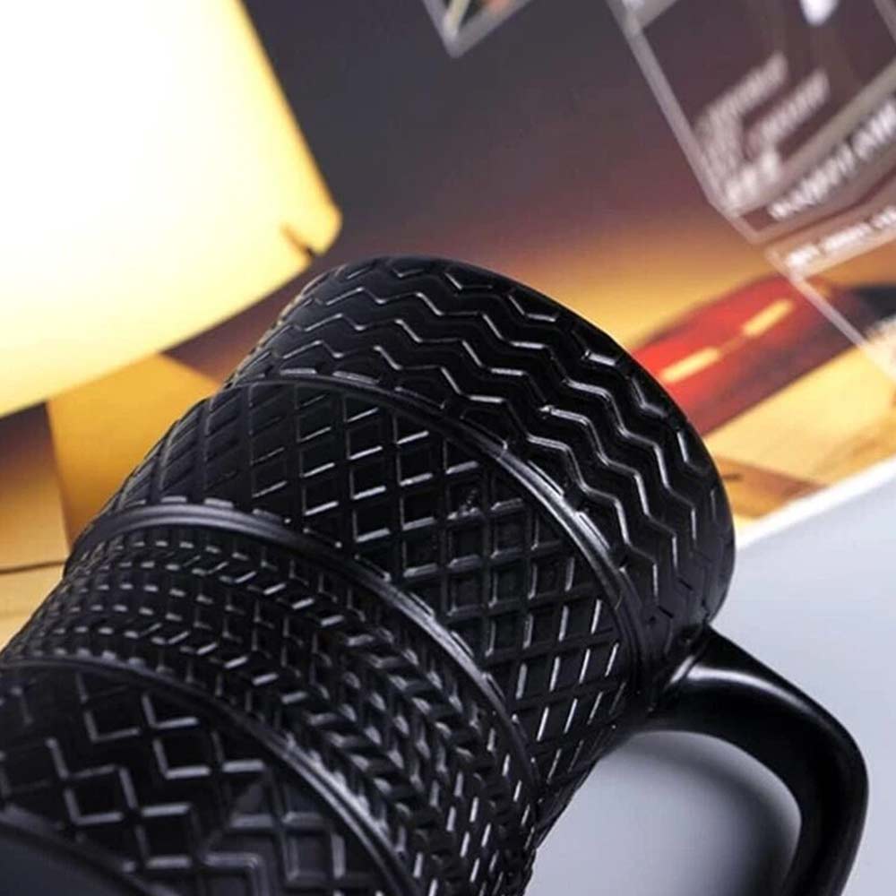 Tyre Tire Ceramic Mug Large 500ml - Novelty Coffee Tea Cup Gift for Car Lovers