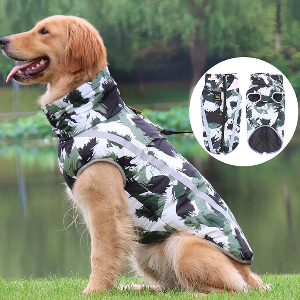 Fleece Coat Vest Jacket Pet Warm Padded Dog Puppy Clothes Reflective Waterproof