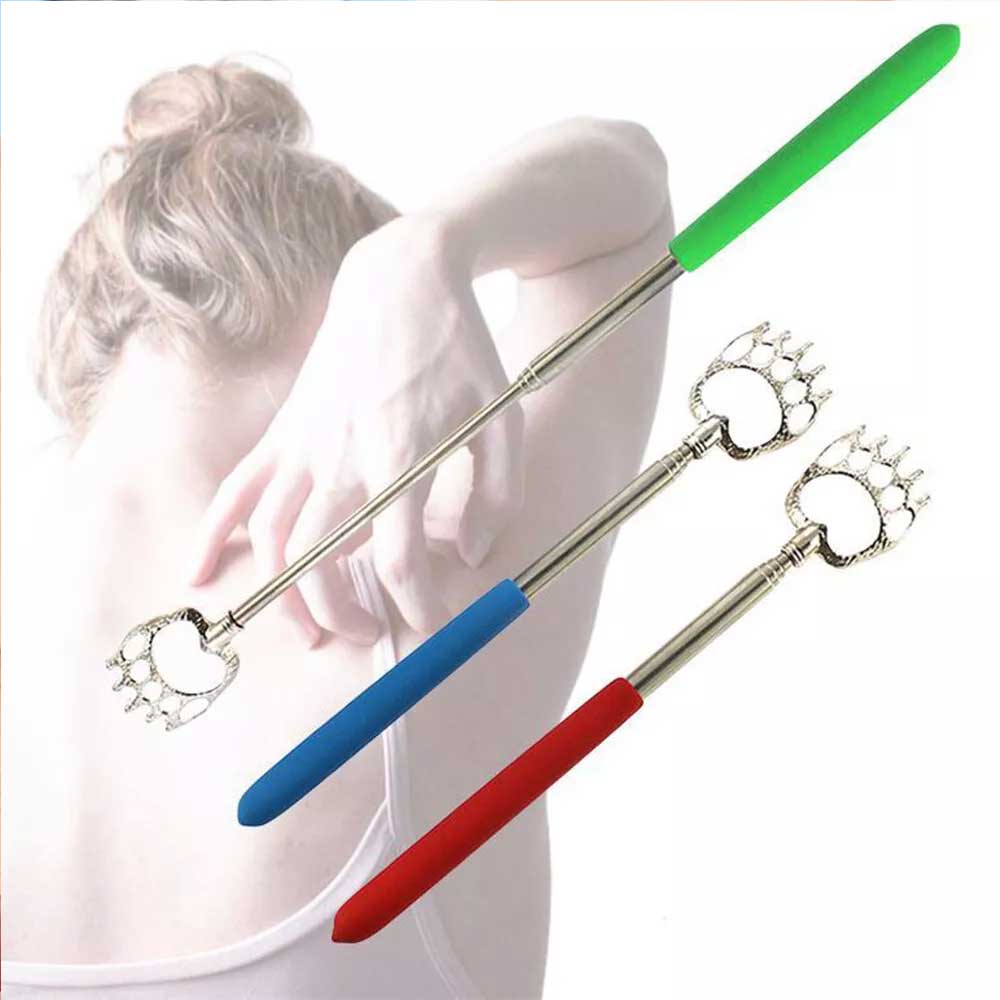1PC Extendable Bear Claw Scratch Massage Extend Portable Back Scratcher Telescopic Random color