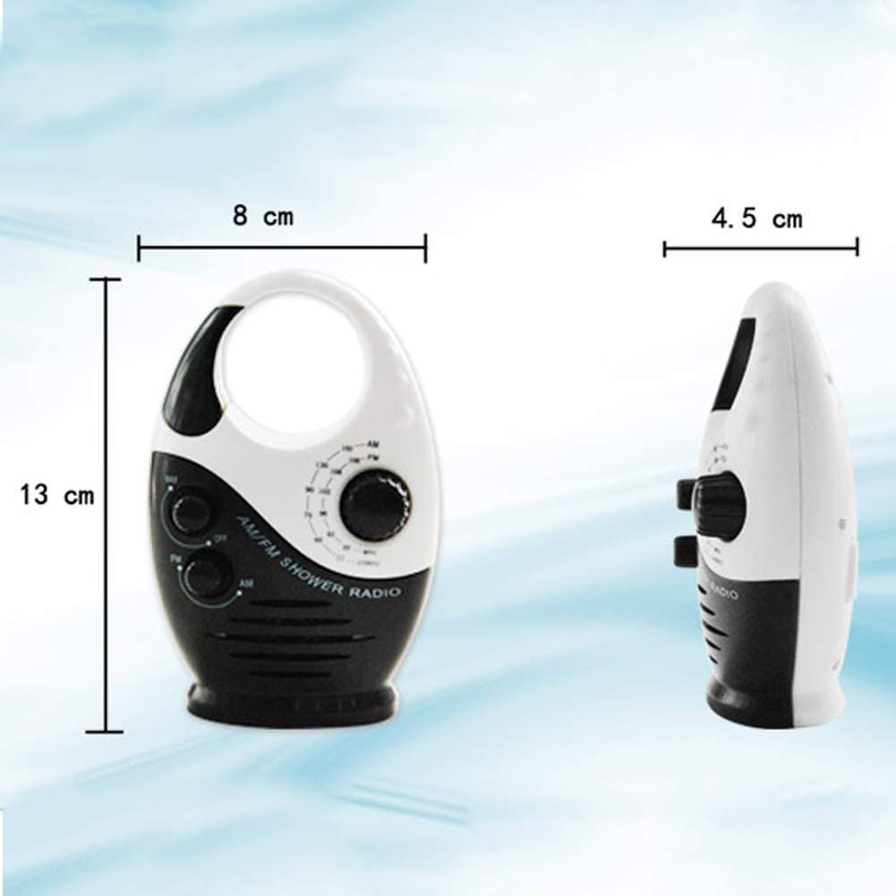 Waterproof Portable FM AM Radio Shower Music Hanging Radio Suit Bathroom Bath