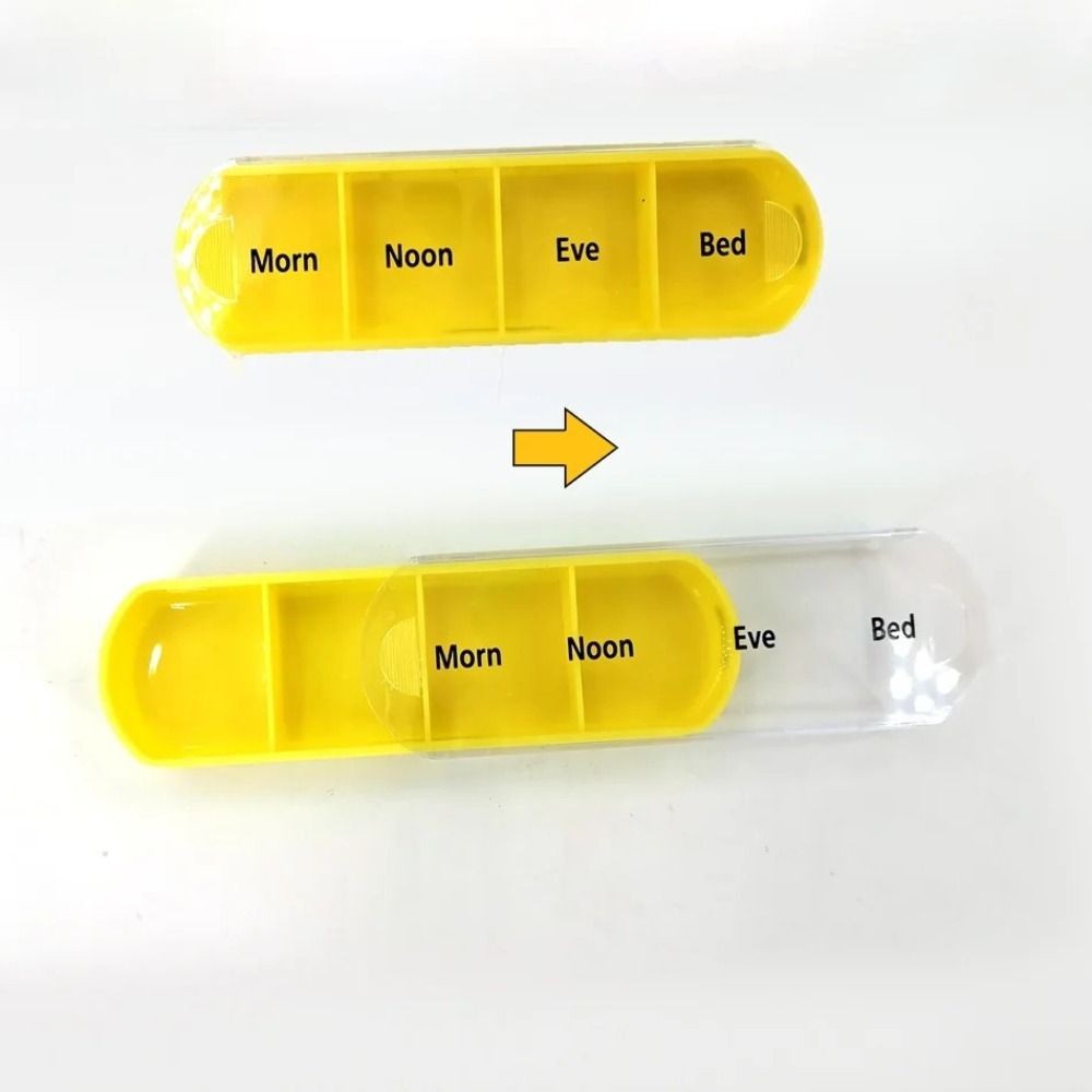 7-Day Pill Organizer – 28-Grid Weekly Medicine Tablet Sorter Case