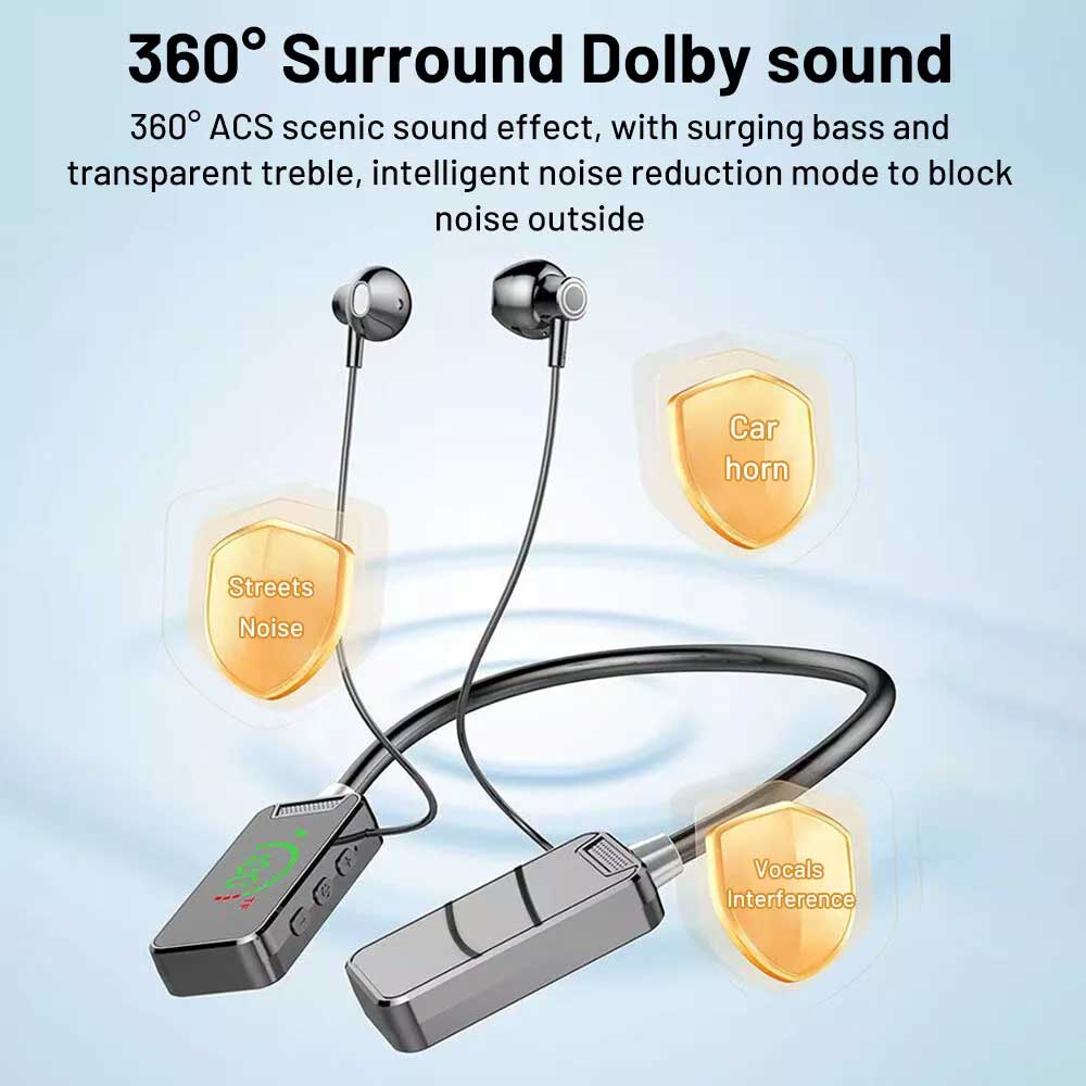 Wireless Bluetooth Neckband in ear karaoke Monitoring Headphones Living Headset