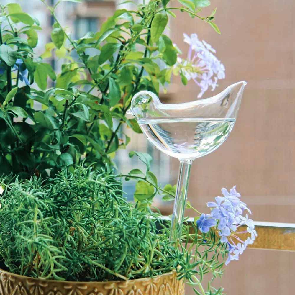 5/10X Bird Shape Plant Waterer Self Watering Spikes Automatic PVC Watering Tool