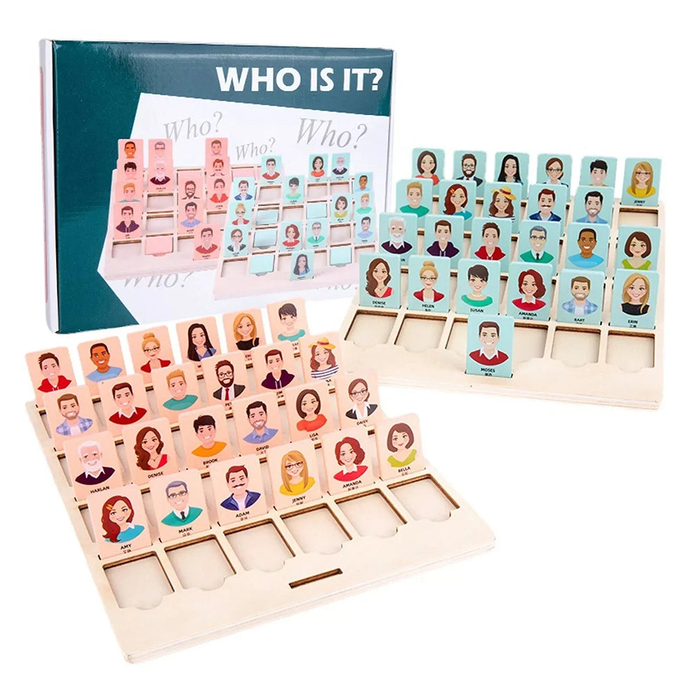 Wooden Guessing Board Game – Logical Thinking Training, 2-Player Interactive Puzzle