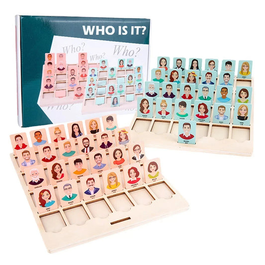 Wooden Guessing Board Game – Logical Thinking Training, 2-Player Interactive Puzzle
