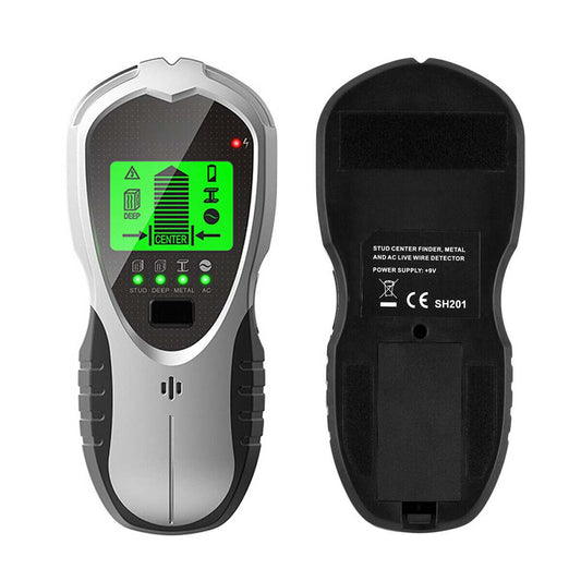 5 in 1 LCD Stud Finder Pipe Sensor Metals Wire Detector Electric Wall Scanner