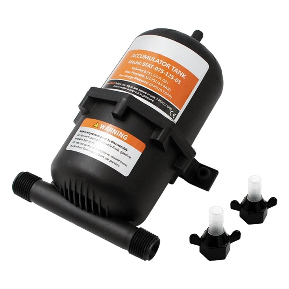 Water Accumulator Tank Boat Marine RV Water Pump Pressure 0.75L 125 PSI