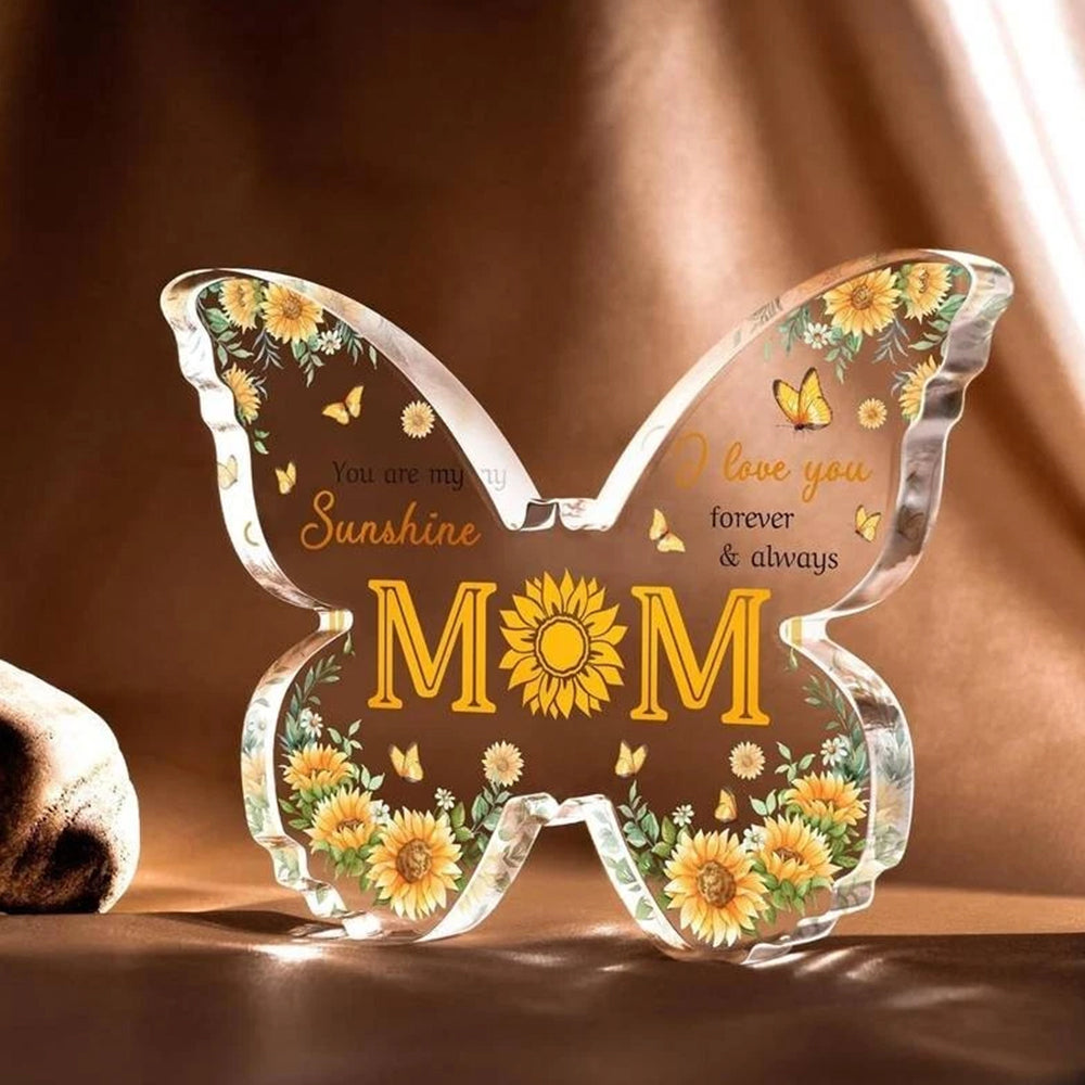 Butterfly Acrylic Plaque  for Mum  - Heartfelt Gift for Mother's Day & Christmas