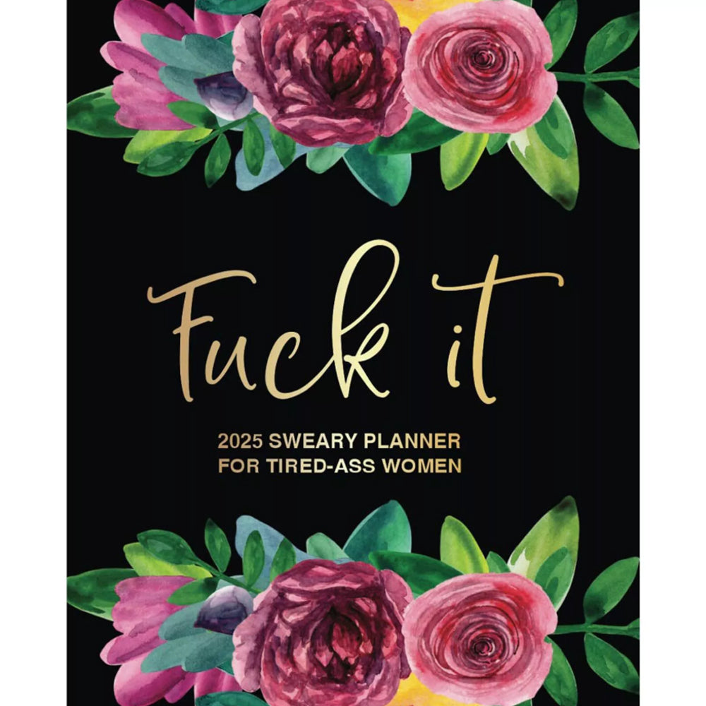 2025 Flower Wall Calendar for Tired-Ass Women,Fu*k It Funny Monthly Calendars