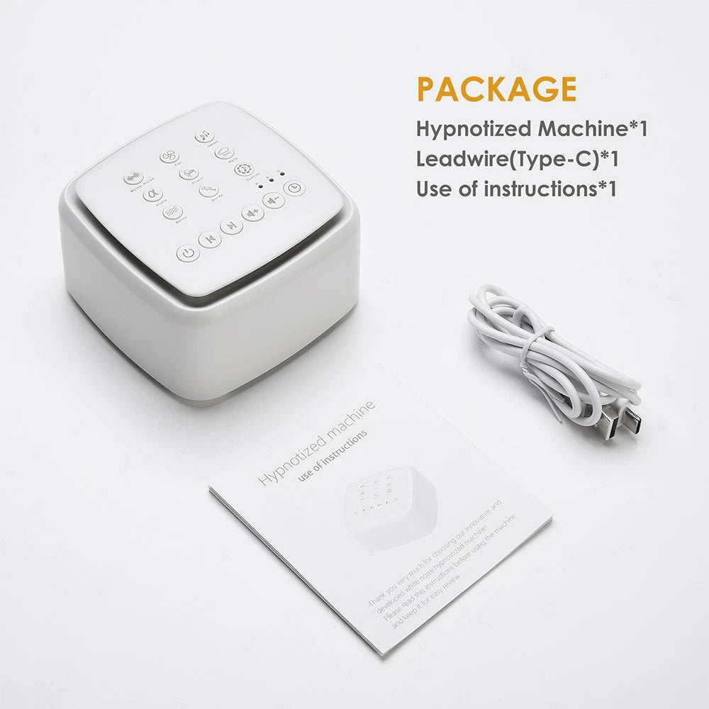 White Noise Machine – 30 Soothing Sounds, Rain Nature Therapy, Sleep Aid with Timer