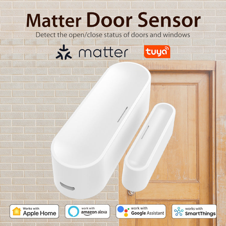 WiFi Magnetic Door Alarm – Smart Sensor with Matter Thread & Phone Alert
