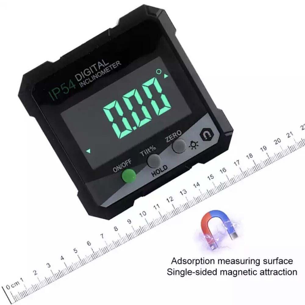 Protractor Digital Inclinometer Level Box Gauge Magnetic Angle Meter Finder