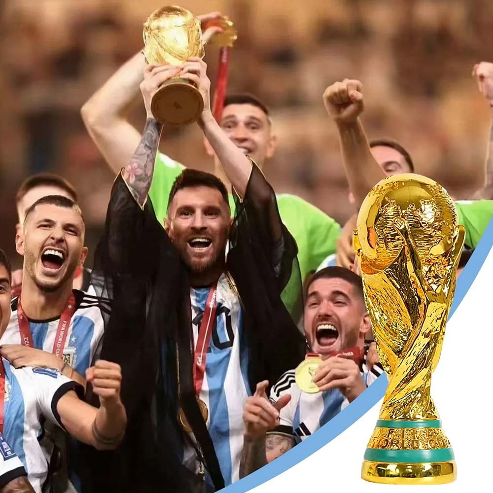 2026 World Cup Golden Football Trophy – Resin Ornament, Gift for England Football Fans