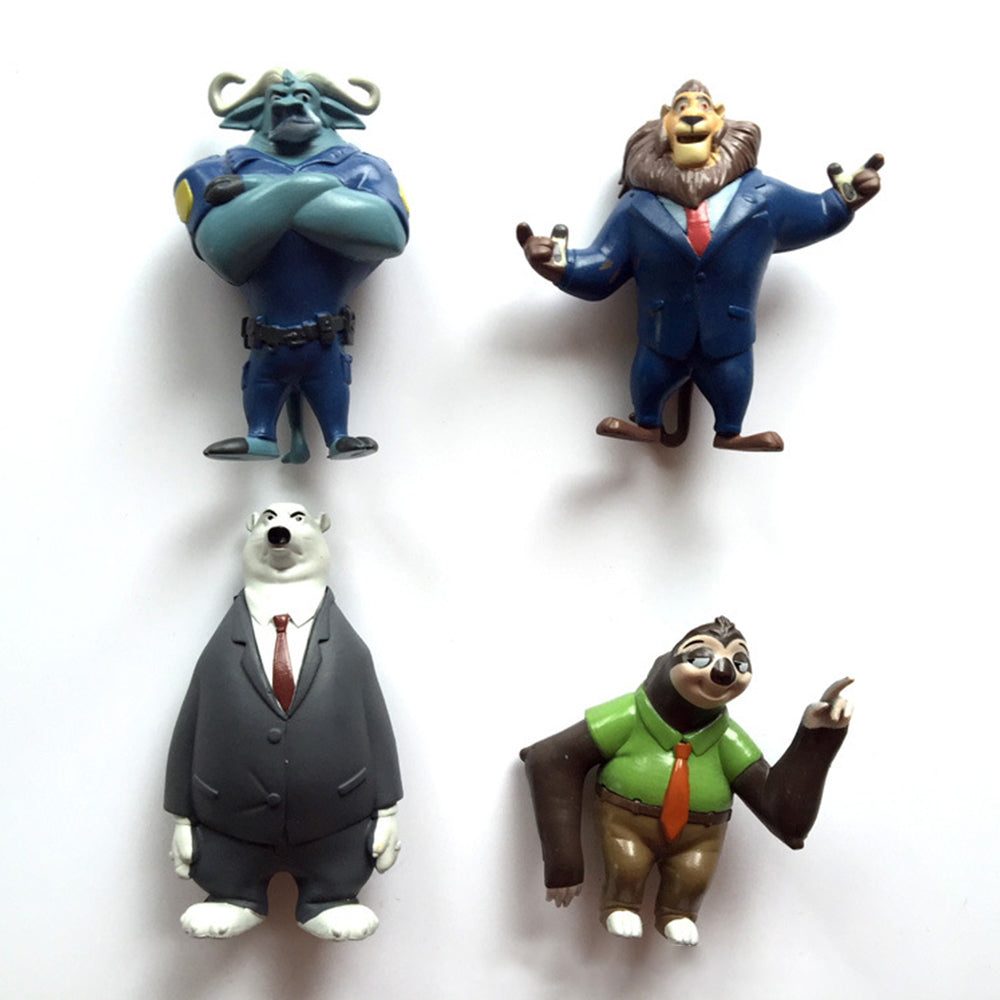 12pcs Cartoon Animal Mini PVC Figures -Colorful Character Collection Set