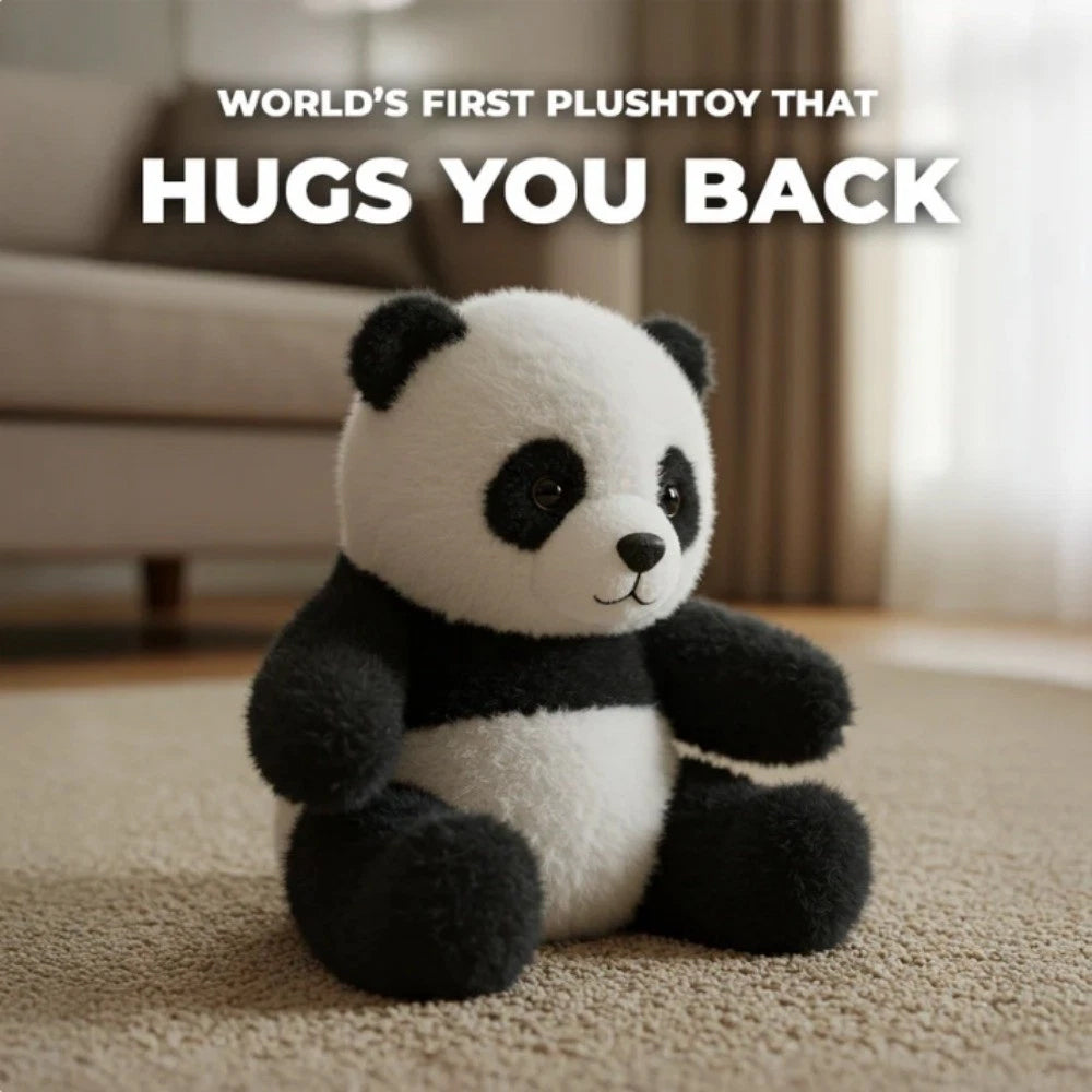 Hugging Emotional Support Panda – Interactive Plush Toy with Hug-Back Motion & Soft Fur