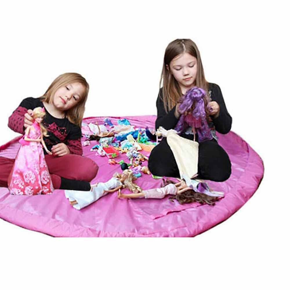 1.5m Portable Kids Play Toy Storage Bag Mat Organizer Drawstring Pouch