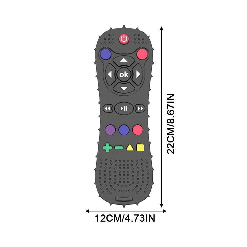 Baby Teething Toy TV Remote Control Shape Chew Toys Teether Silicone Soothe Toy