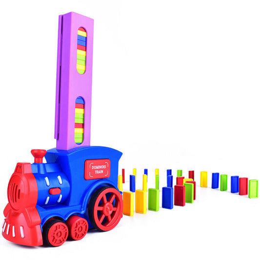 Electric Domino Train Blocks Set Building Blocks Stacking Toy Creative Toys