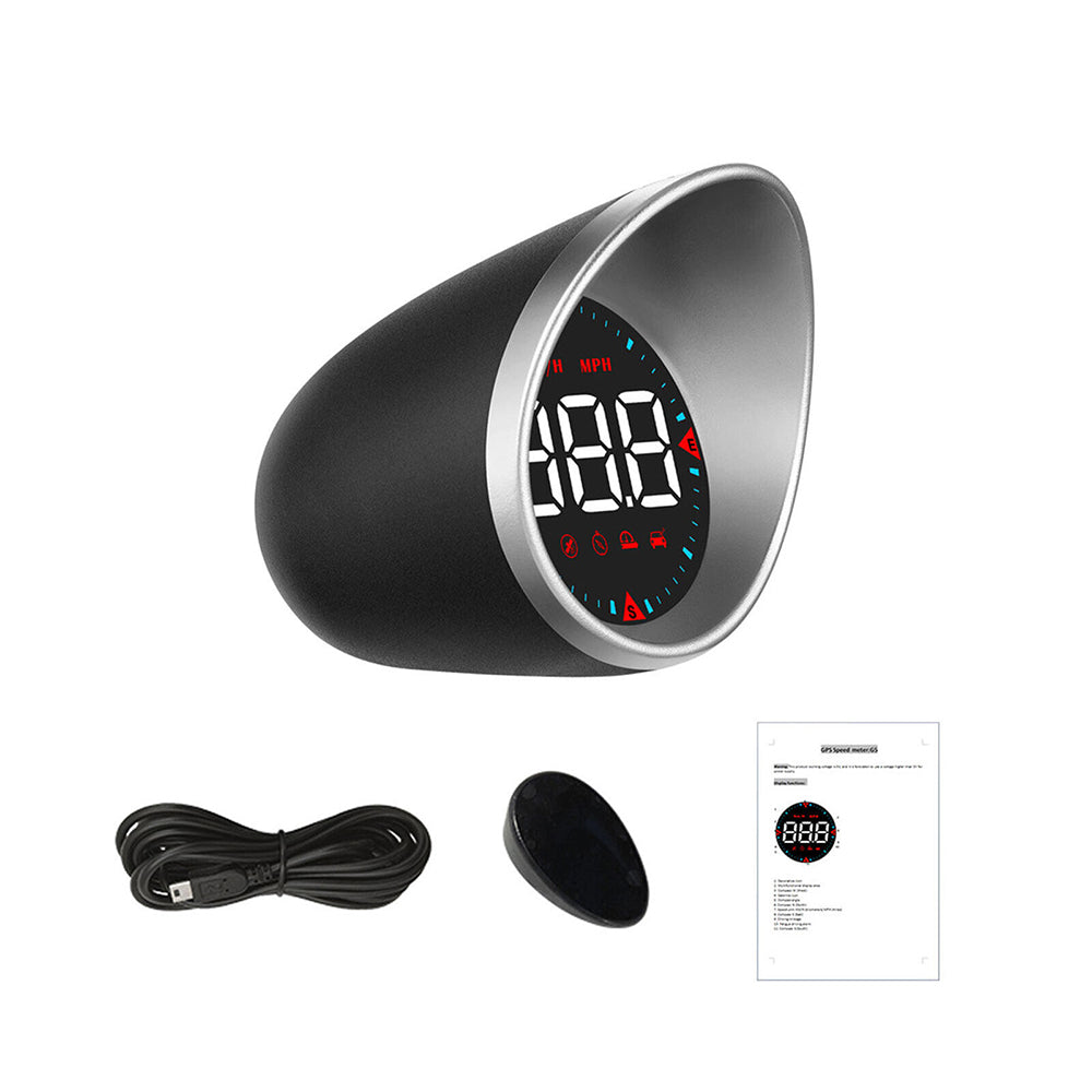 Universal Car Head Up Display G5 HUD GPS Speedometer Speed Warning Alarm