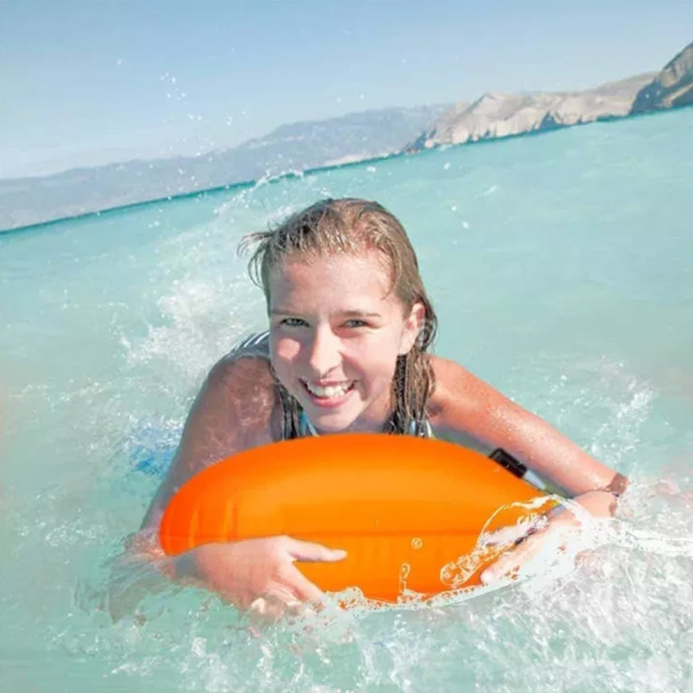 Inflatable Open Water Swim Buoy Air Dry Bag Buoy Tow Swimming PVC Storage Float