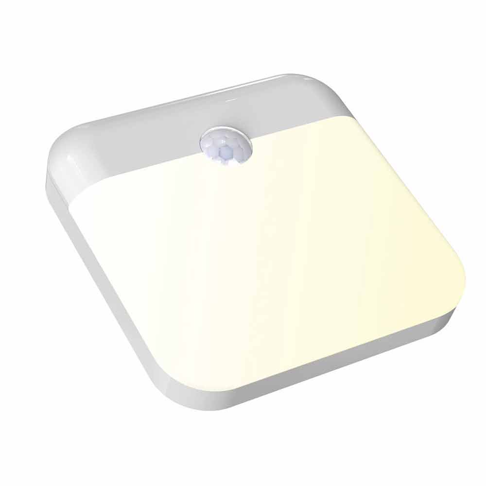 Motion Sensor Night Light – USB Rechargeable PIR Bi-Colour Lamp for Bathroom, Magnetic
