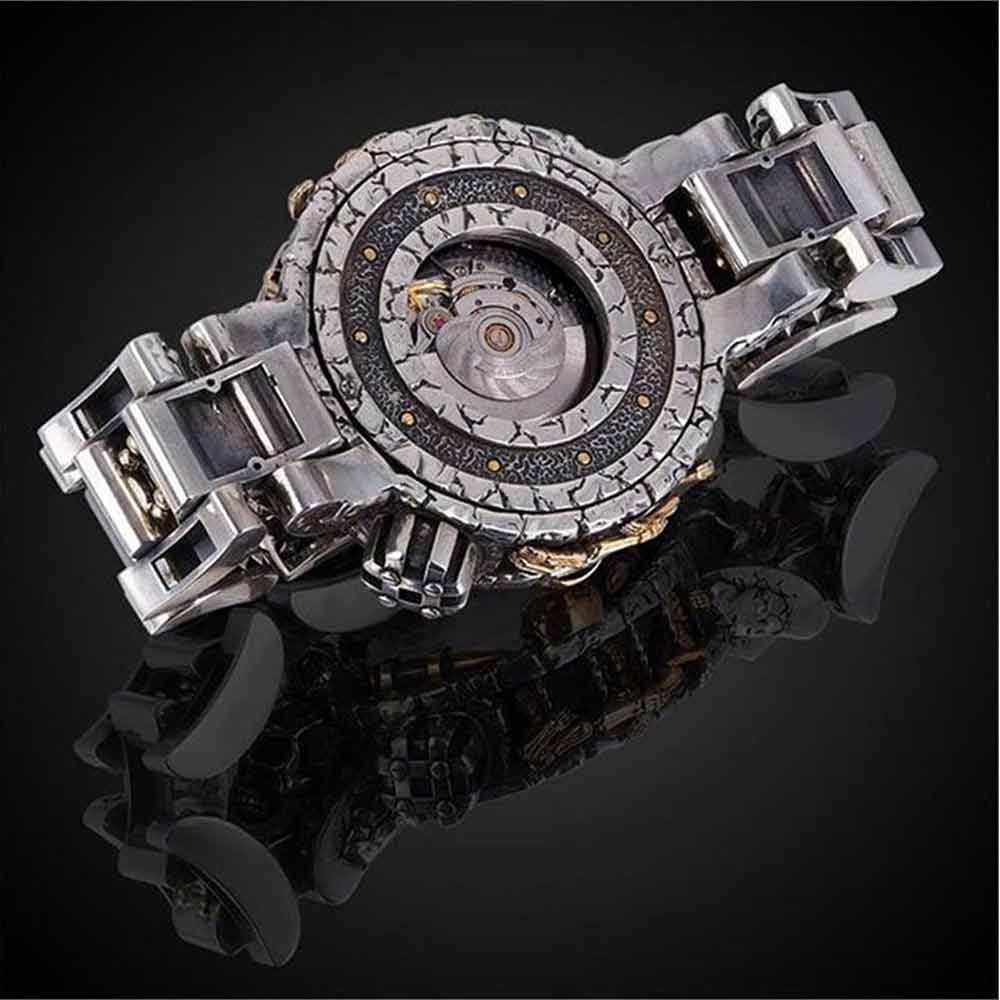 Punk Skull Watch for Men Women Cool Style Wrist Watches Gift Box