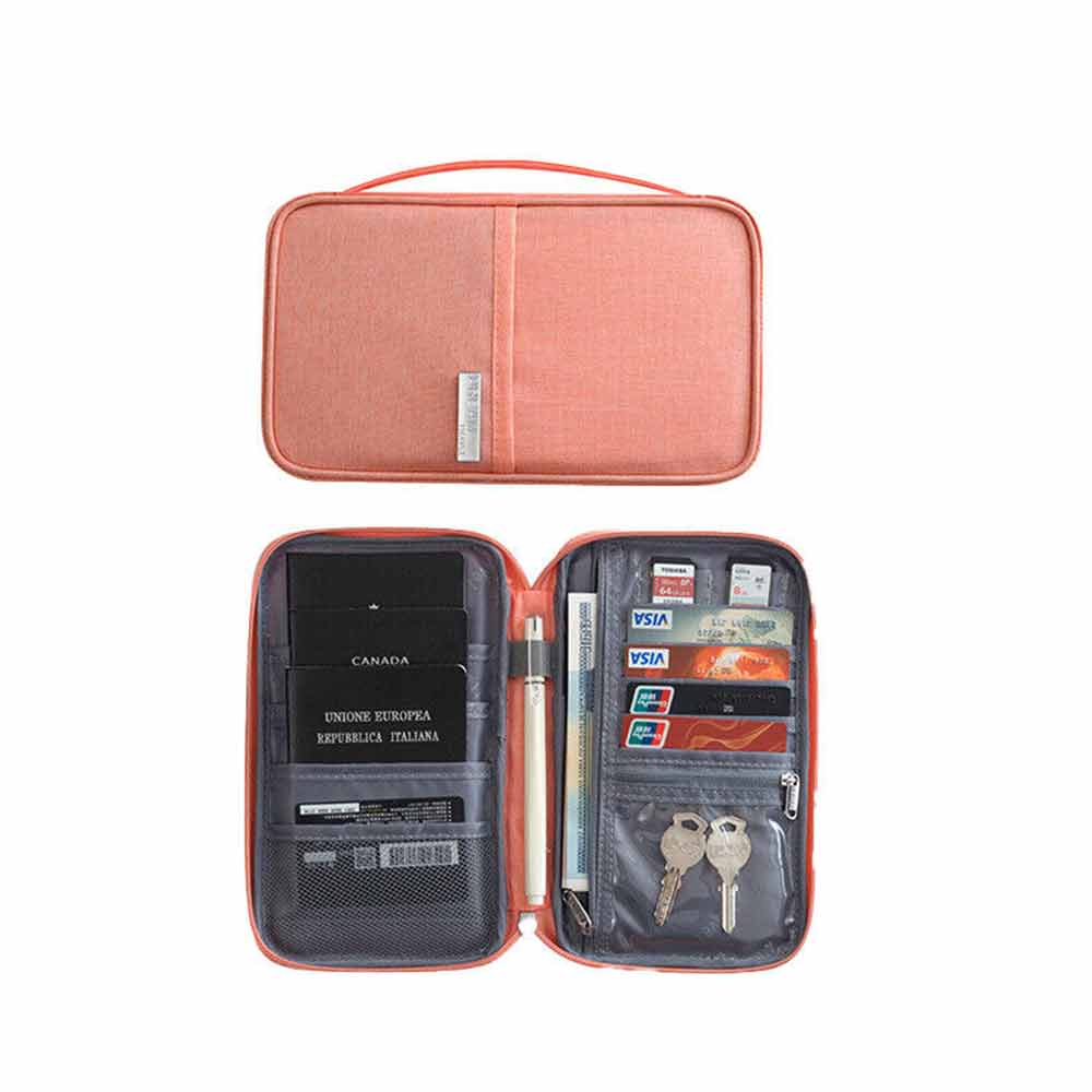Passport Holder Travel Document Wallet Waterproof RFID Bag Family Case Organizer