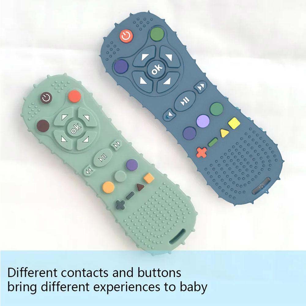 Baby Teething Toy TV Remote Control Shape Chew Toys Teether Silicone Soothe Toy