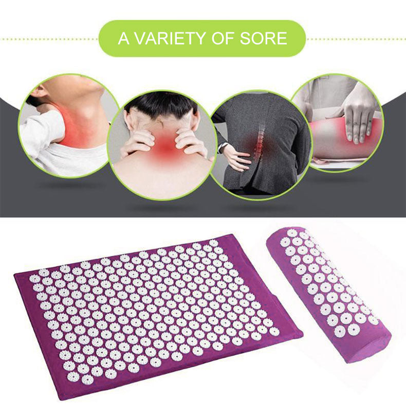 Yoga Mat Spike Pain Pilates Massage Non-slip Acupressure Fitness Cushion Pillow