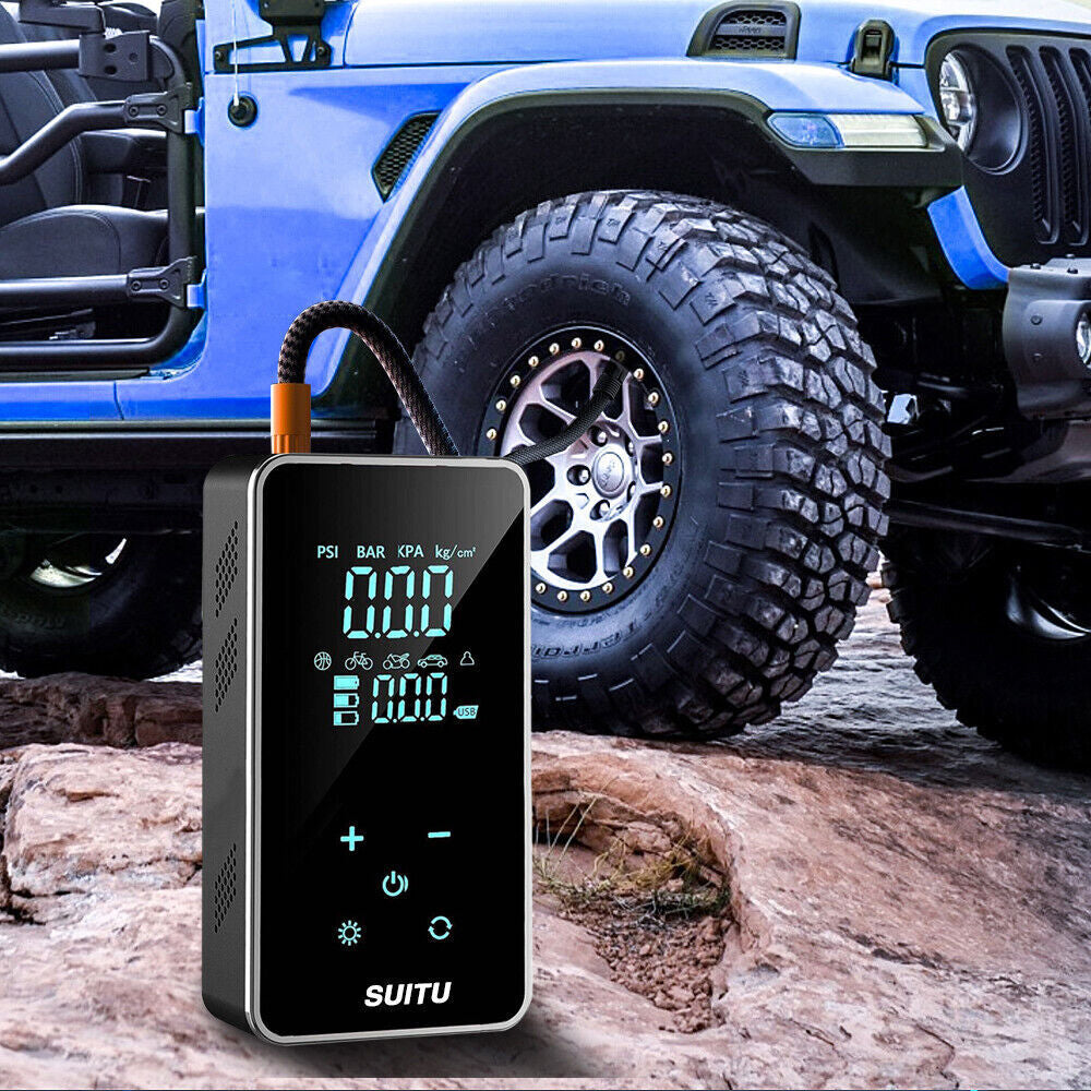 Wireless Car Electric Air Compressor Portable  Digital Touch Tyre Inflator Pump