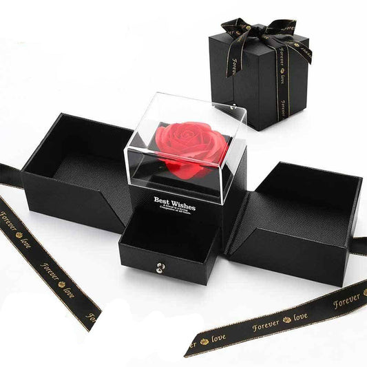 Preserved Rose Containers Eternal Flower Jewellery Surprise Box Valentine Gifts