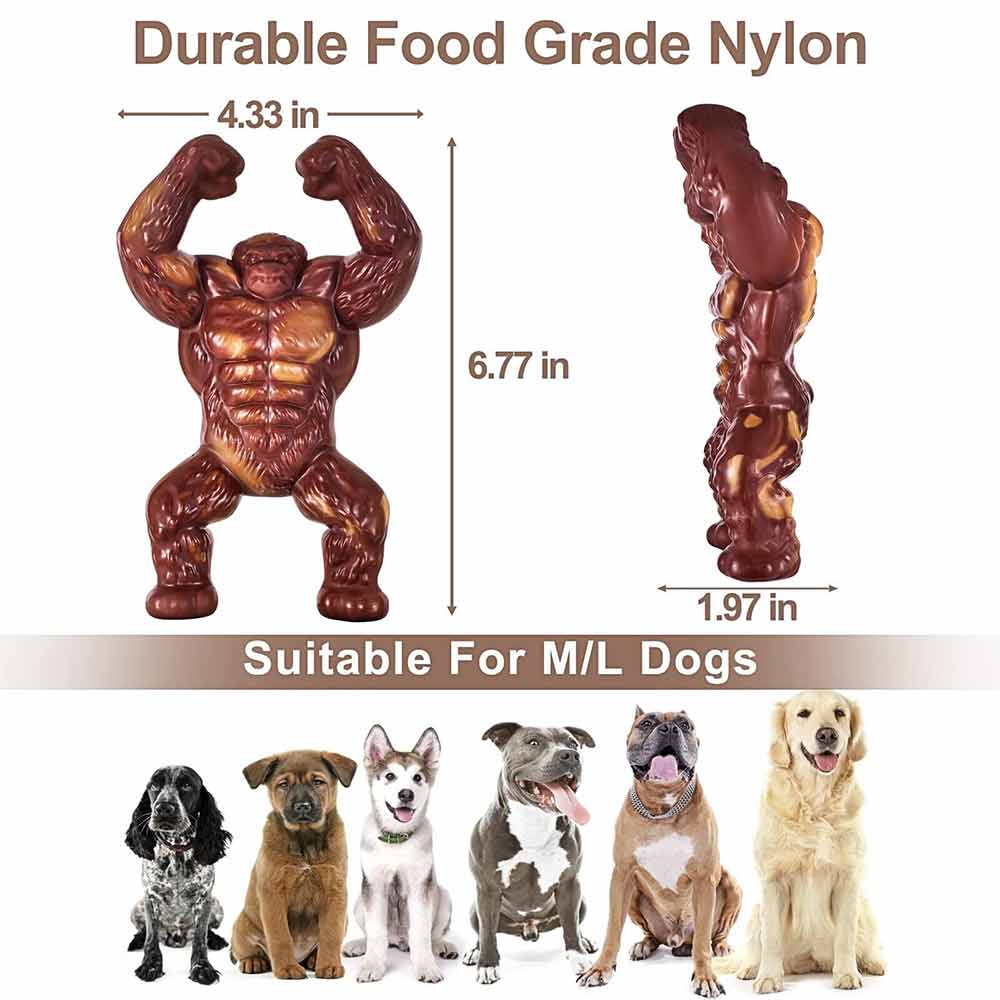6.7" Indestructible Dog Toy – Extreme Tough Chew Toy for Aggressive Chewers